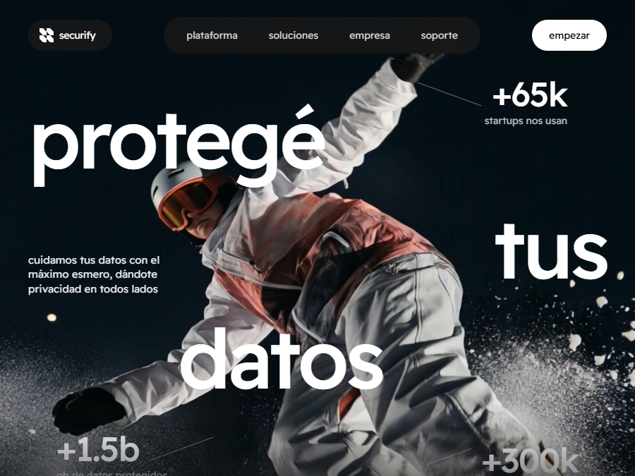 Concept de landing para producto SaaS